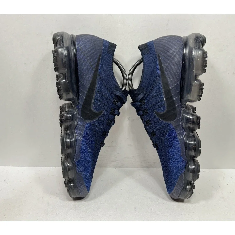 Nike Air VaporMax Flyknit Shoes Mens Size 9 Midnight College Navy 849558-400